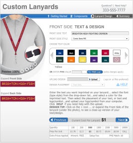 Custom Design Lanyards Online - Easy as 1 - 2 - 3